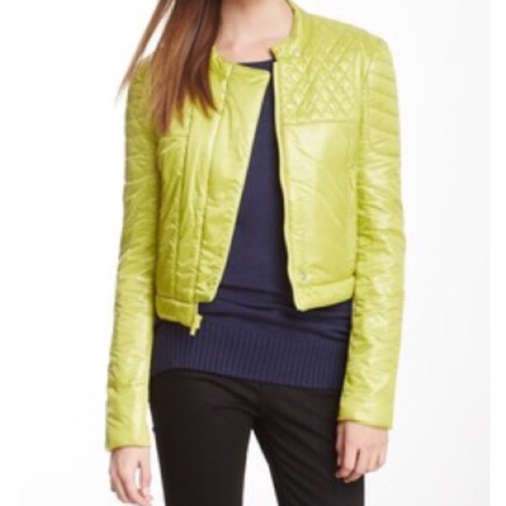 BCBG Maxazria Josh Padded Moto Jacket